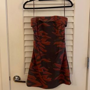 With Jean strapless corset mesh dress (NEVER BEEN WORN) - Size S
